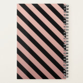 Planner Gold Stripe 20XX noir et Rose (Dos)