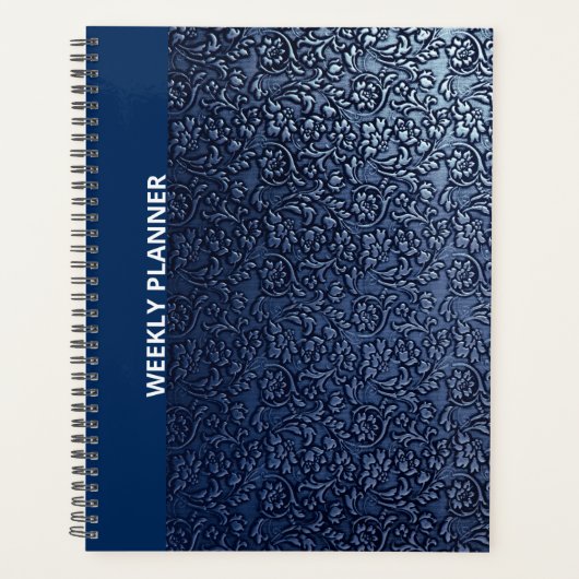 PLANNER HEBDOMADAIRE BLEU (Devant)