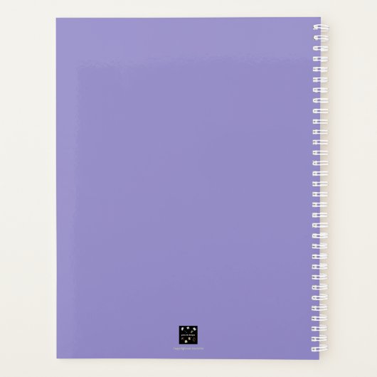 PLANNER HEBDOMADAIRE DES FLEURS D'HYDRANGÉE (Dos)