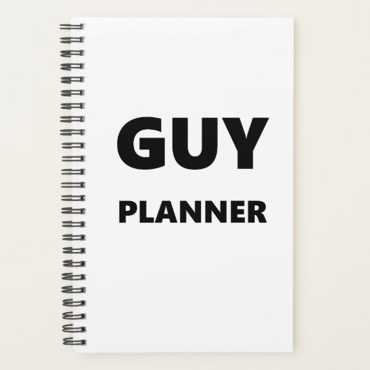 Planner Homme Guy Planner Police Noir Blanc (Devant)
