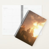 Planner Horse Photo Equine Sunset Cowboy (Display)