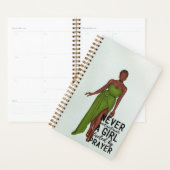 Planner Inspirationnel pour Fille Noire sans date (Devant avec enveloppe)