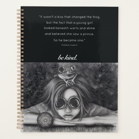 Planner Journal Frog Princess Year Agenda (Voorkant)