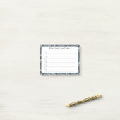 Planner lijst van dagelijkse doelstellingen post-it® notes (Op bureau)