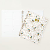 Planner Mésanges Rose Or 2026 (Devant avec enveloppe)