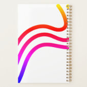 Planner met Gradient Abstract Wave Design (Achterkant)