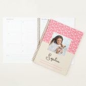 Planner met retro vlinders en foto's. (Display)