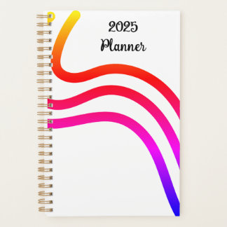 Planner met verloop abstract golf ontwerp