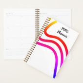 Planner met verloop abstract golf ontwerp (Display)