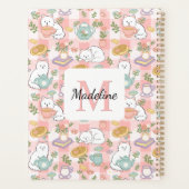 Planner Monogram Tea & Bookish Cats Pink (Dos)