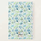 Planner Monogrammed Blauw Groen Bloemen (Achterkant)