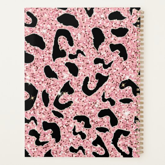 PLANNER parties scintillant PINK LEOPARD (Dos)