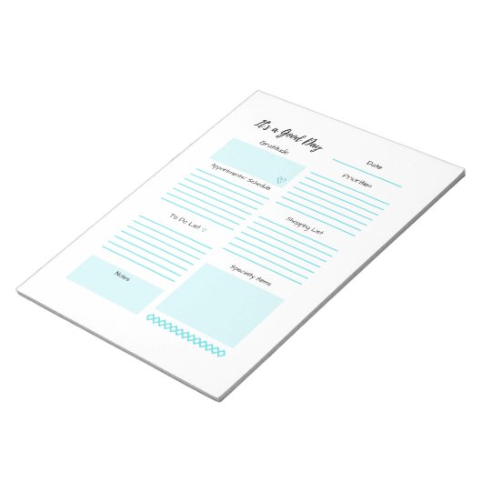 Planner planning to do lijst notitieblok (Schuin)