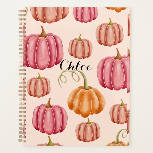 PLANNER pour automne+automne, citrouilles (Devant)