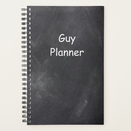 Planner Pour Homme Guy Planner Style Chalkboard (Devant)