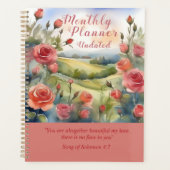 Planner Rose à thème rose (Devant)