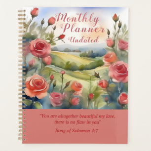Planner Rose à thème rose