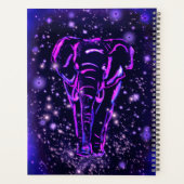 Planner rose violet avec éléphant de marche (Dos)