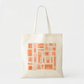 Planner Stationery Peach Sinaasappel Tote Bag