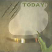 Planner Sticker Green Square Scrapbook (Voorkant)