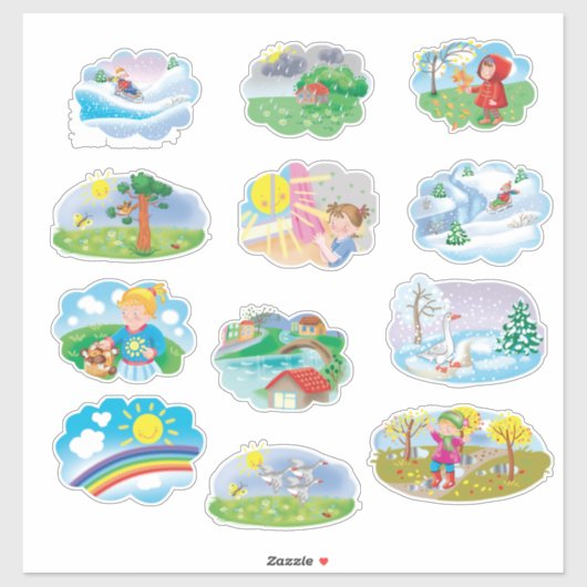 Planner stickers, cartoons schattige kinderen sticker (Vel)