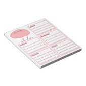 Planner van 5 dagen notitieblok (Schuin)