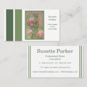 Planner van de Duurzame Gebeurtenis van Cactus Visitekaartje (Voorkant / Achterkant)