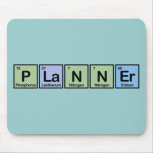 Planner van elementen muismat