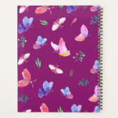 Planner violet avec papillons (Dos)