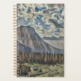 Planner voor bergcanvas kunst