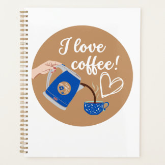 Planner voor de koffieminnaar! Voor en achter.