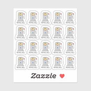 Planner voor herinnering aan brandstofrekening voo sticker