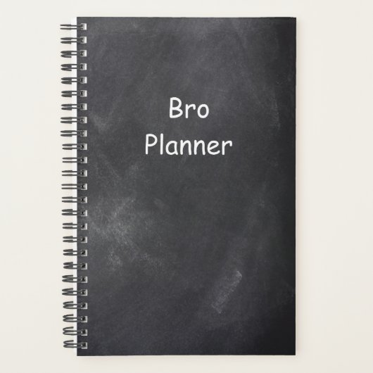 Planner voor mannen: Bro Planner-alkbordstijl (Voorkant)