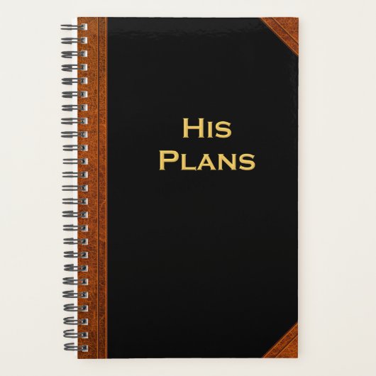Planner voor mannen zijn  stijl (Voorkant)