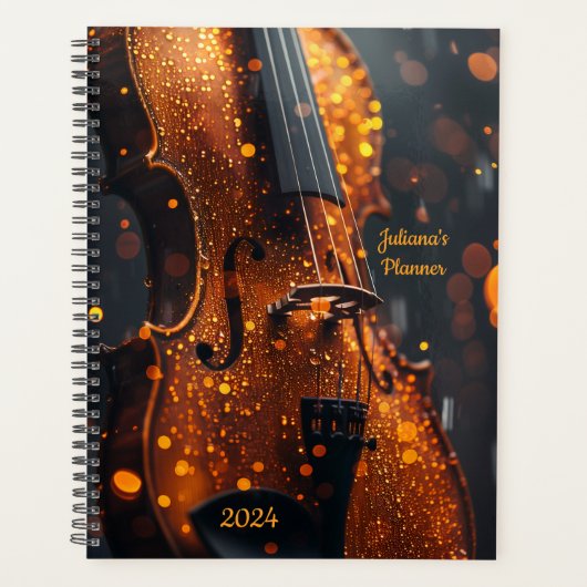 Planner voor Muziekleraar Student Violinist (Voorkant)