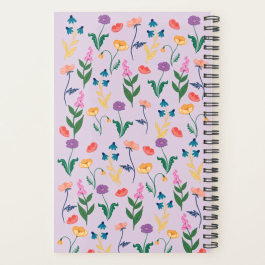 Planner voor wilde bloemen in Lavender (Achterkant)