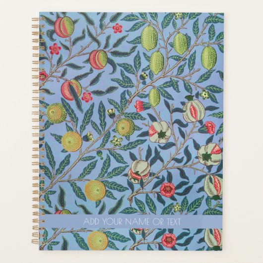 PLANNER : WILLIAM MORRIS : BLAUWE POMEGRANATEN (Voorkant)