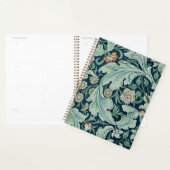 PLANNER : WILLIAM MORRIS : MODÈLE FLORAL (Devant avec enveloppe)