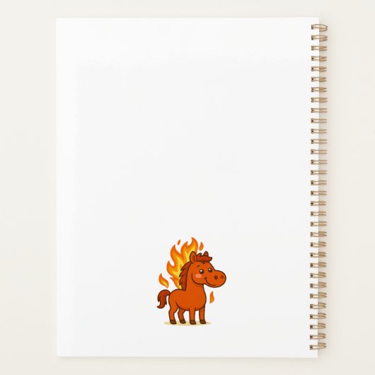 Planner with a red horse (Achterkant)