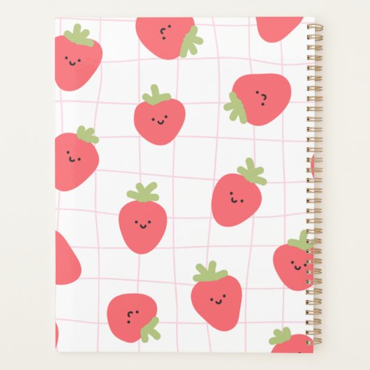 Planner with strawberry cute cover (Dos)