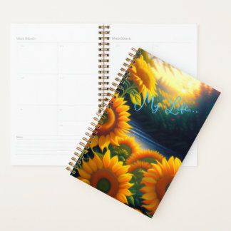Planner, Yarly, Weekly Planner-spiraal, Zonnebloem Planner