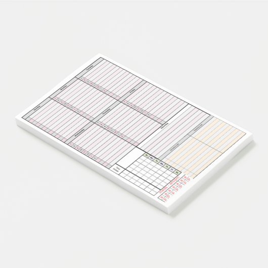 Plannerpagina's voor onderweg post-it® notes (Schuin)