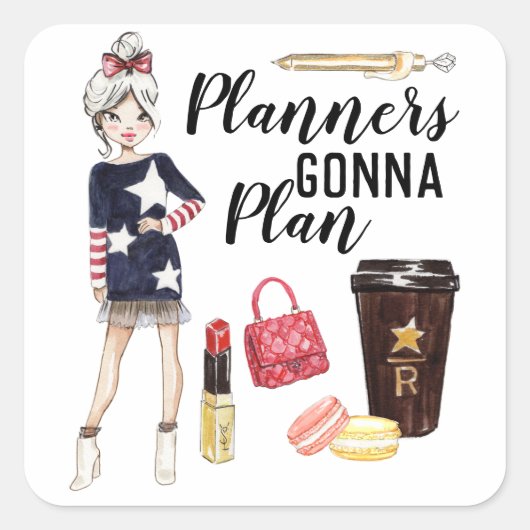 Planners gaan sticker sheet plannen (Voorkant)