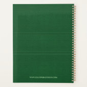 Planneur en faux cuir vert (Dos)