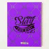 Planneur femme noire de luxe personnalisé (Dos)