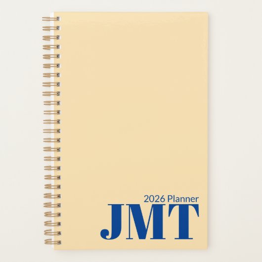 Planneur Light Peach et Blue Monogram 2026 (Devant)