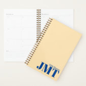 Planneur Light Peach et Blue Monogram 2026 (Devant avec enveloppe)
