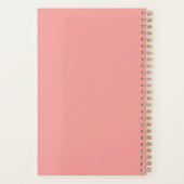Planneur Monogramme Confetti Dots | Corail (Dos)