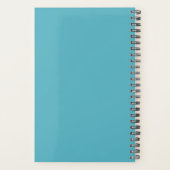 Planneur motif en papier floral transparent (Dos)