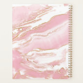 Planneur quotidien en marbre rose et or - Spiral (Dos)